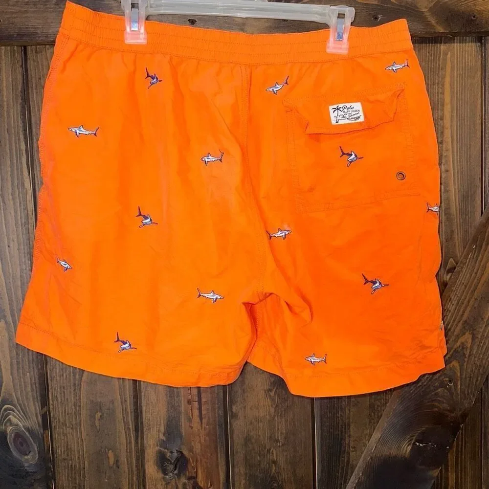 Ralph Lauren Polo Swim Surf Board Shorts Trunks Suit Fish